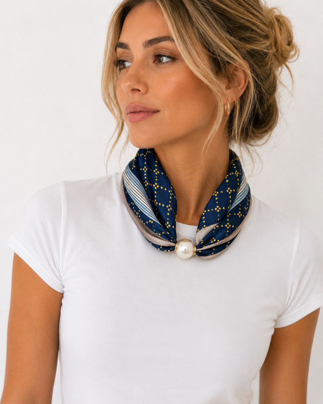 Pearl Magnetic Scarf C
