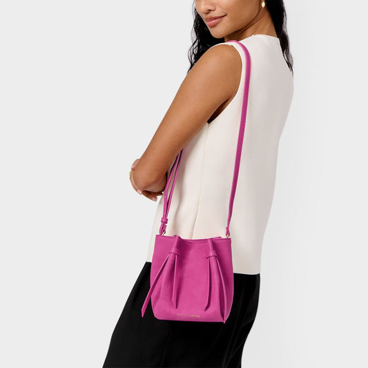 Celina Mini Suedette Bucket Bag