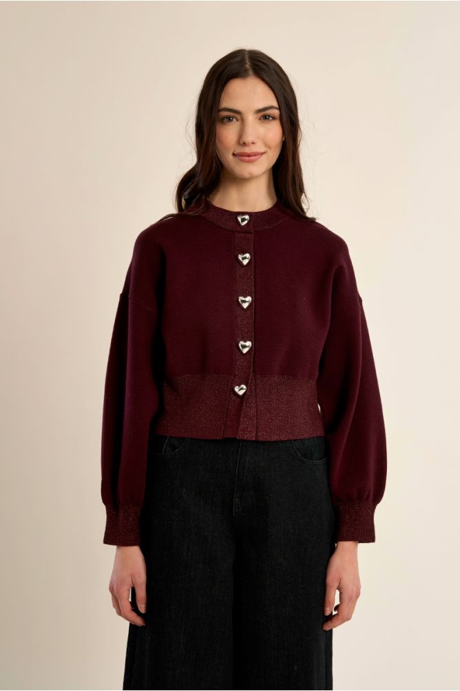 Plum Cardigan