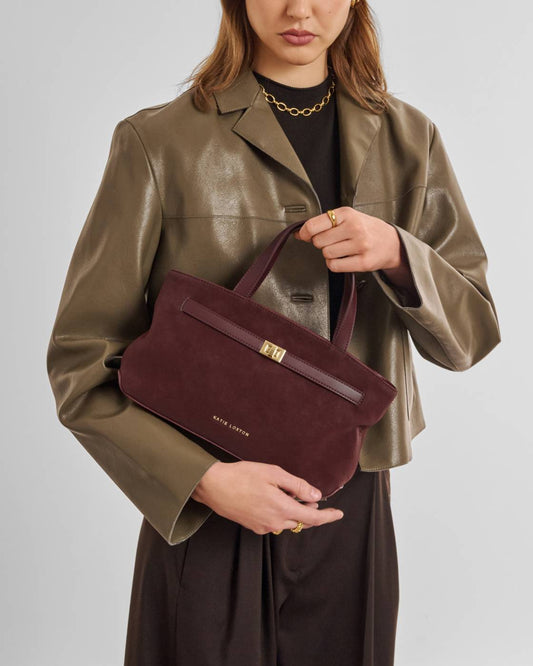 Orin Top Handle Suedette Crossbody Bag