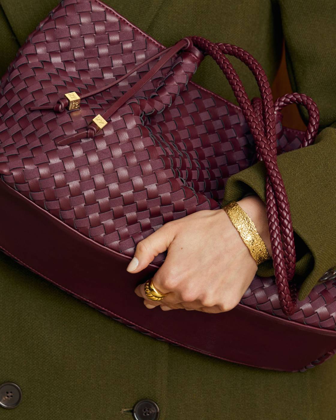 Nova Hand Woven Small Shoulder Tote