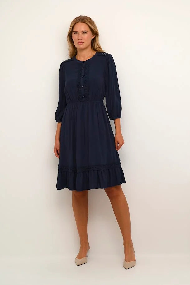 Freya dress navy