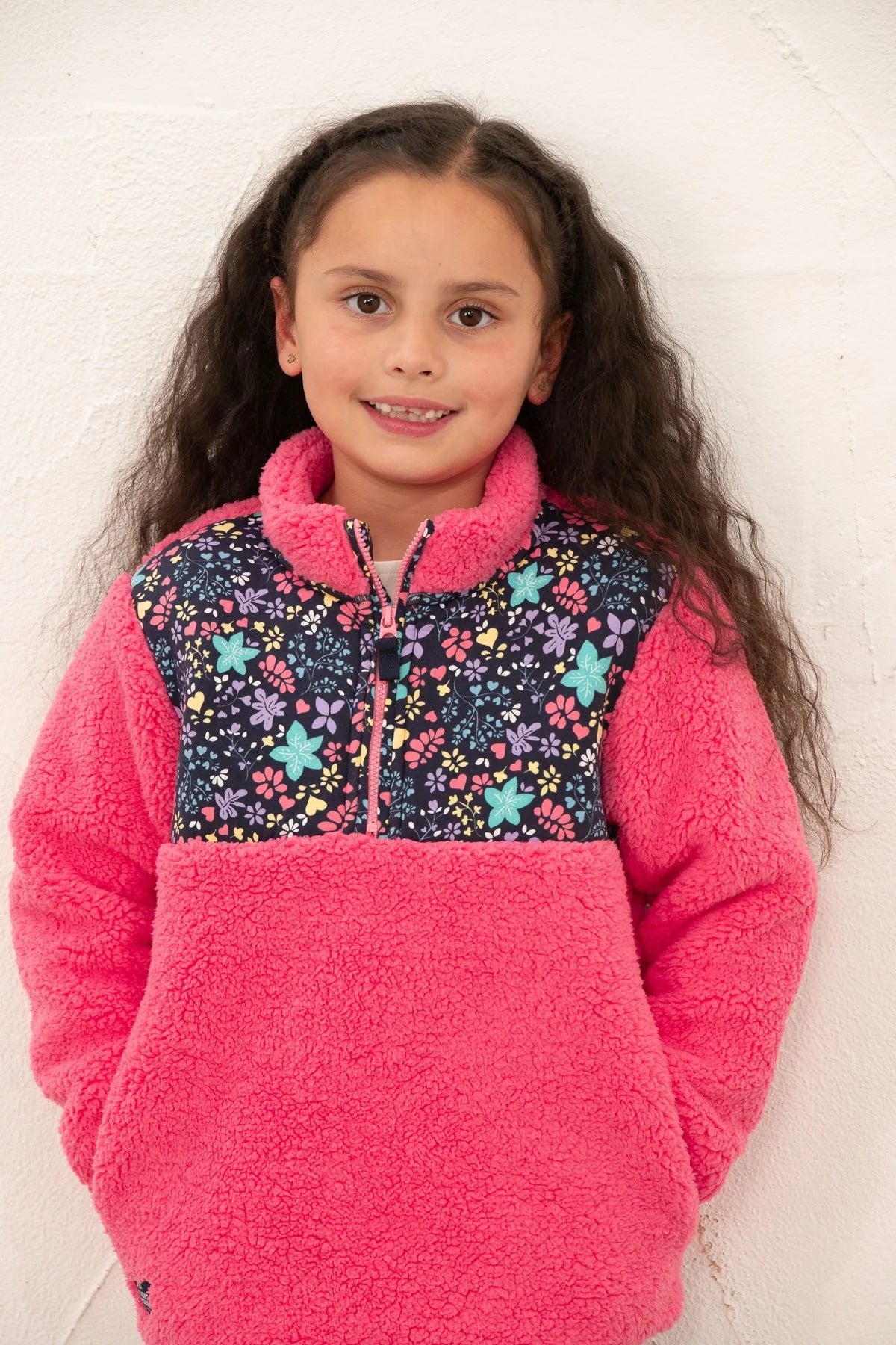 Cassie Fleece - Pink Floral
