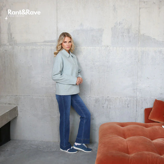 Cristal wide leg jeans (mid wash)