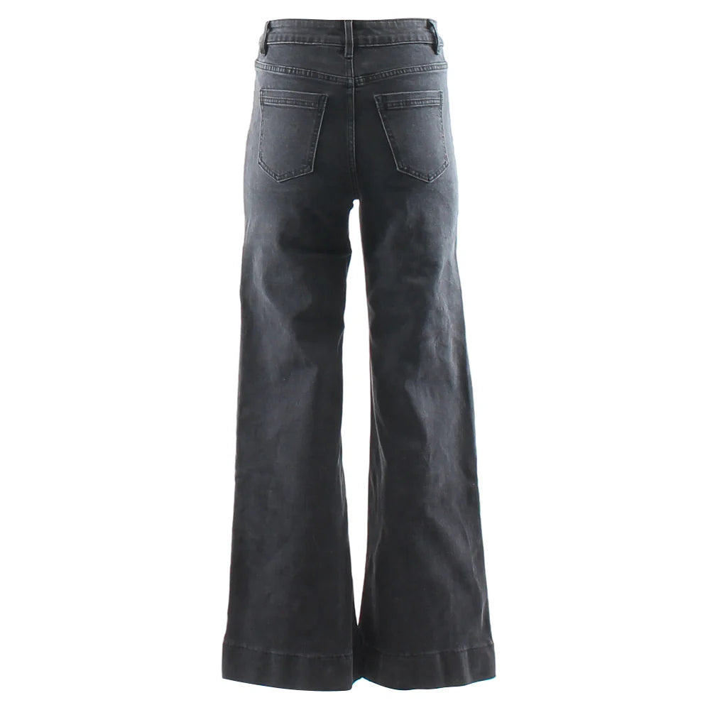 Nola wide leg jeans (black)