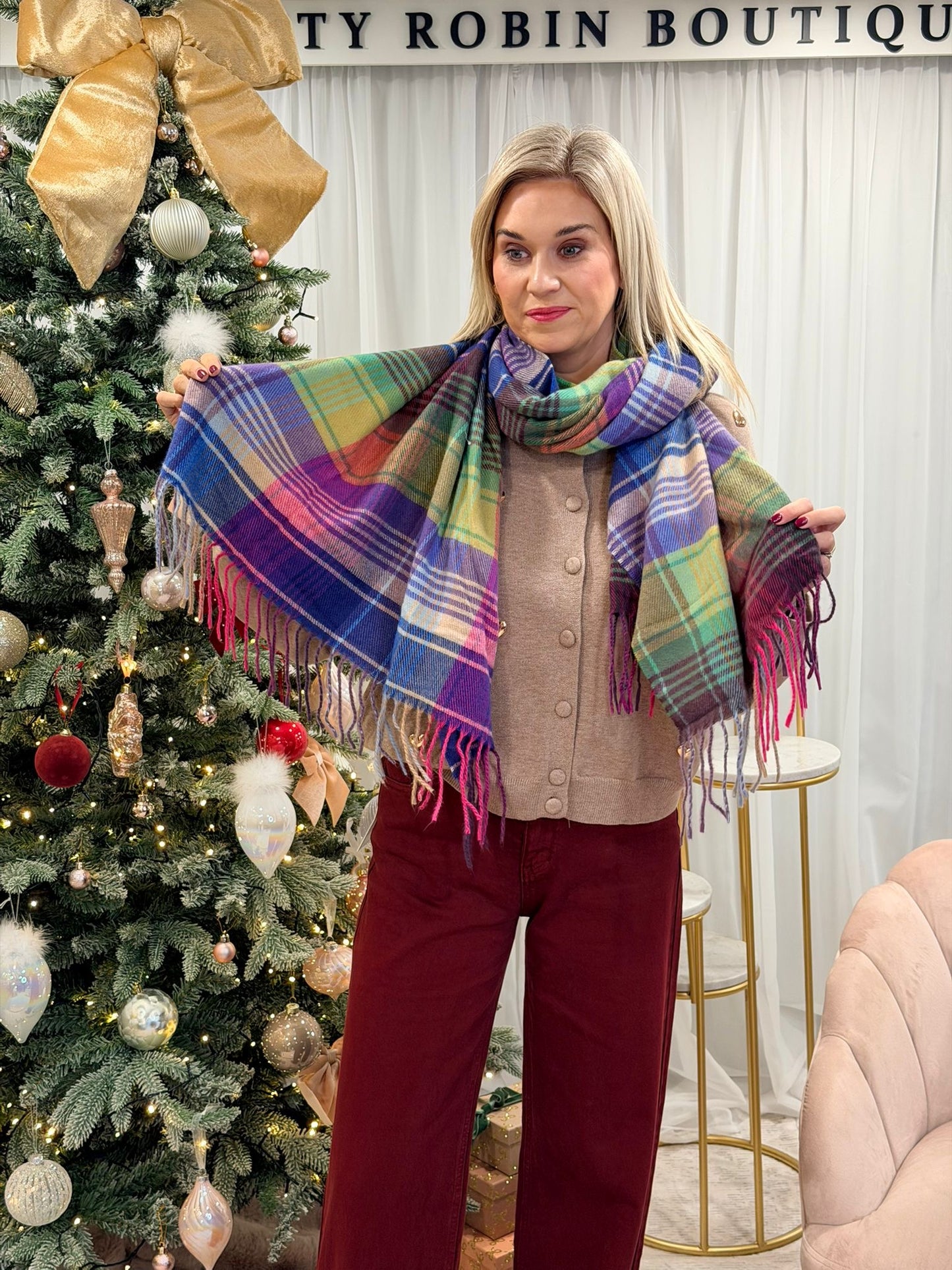 Vibrant Multicoloured Scarf