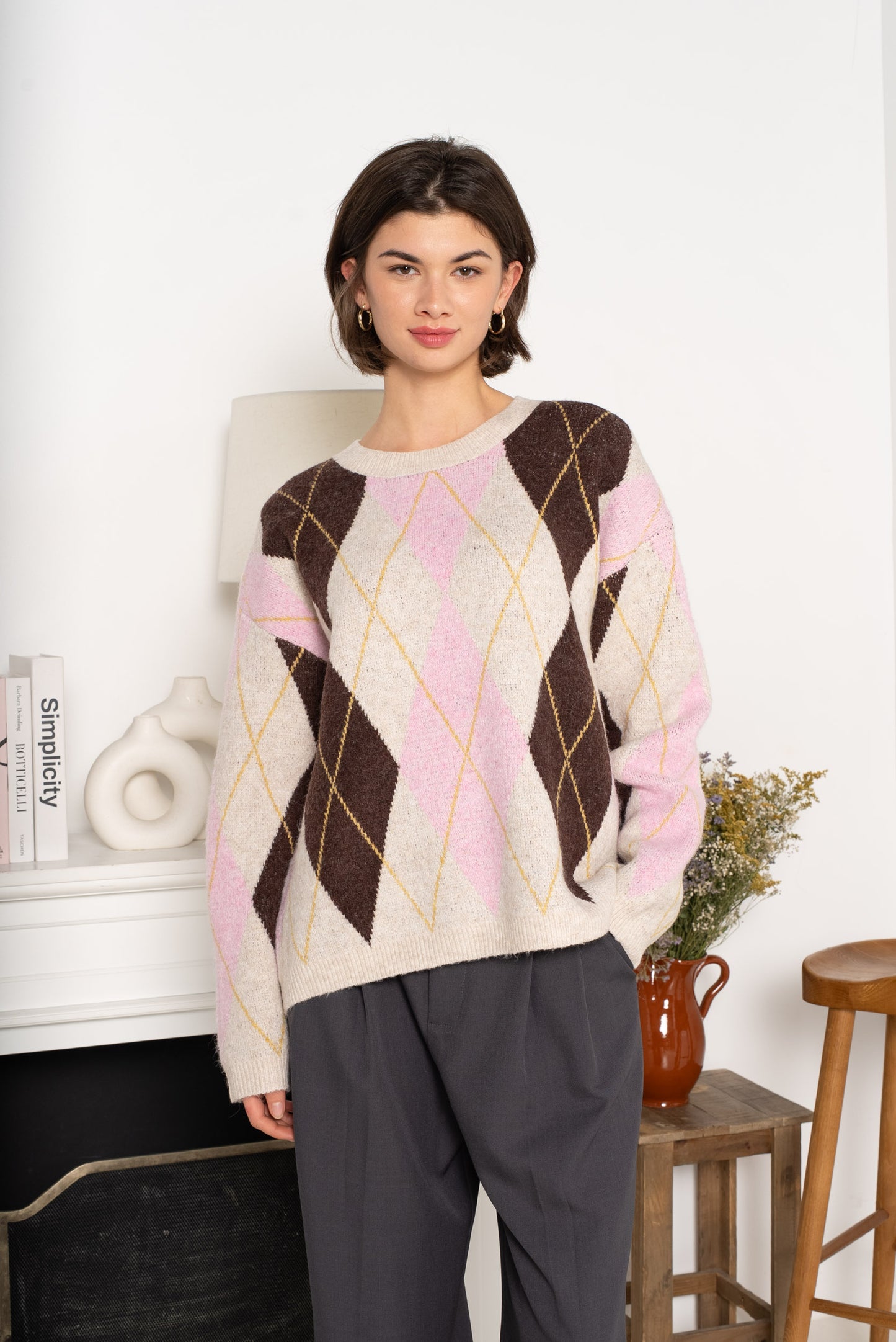 Diamond knit Jumper