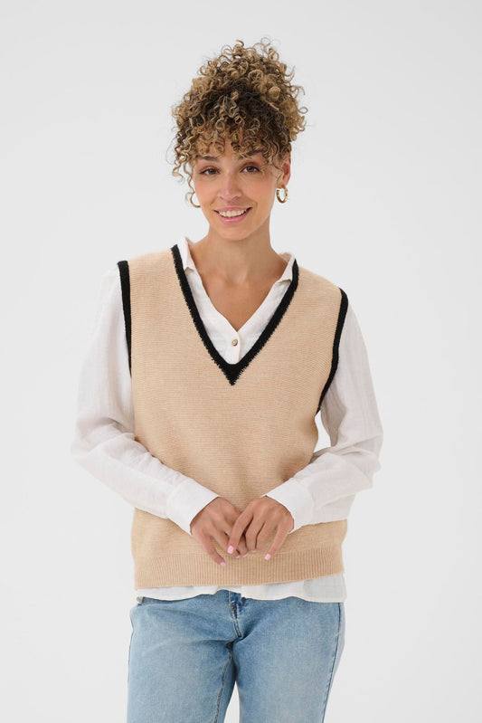 CRdaisee knit vest