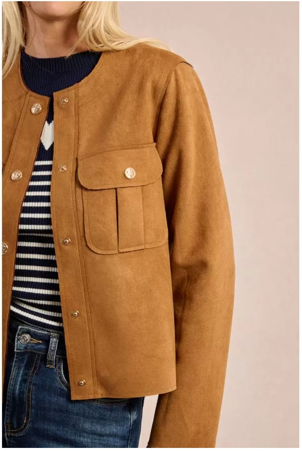 Camel Suede Jacket