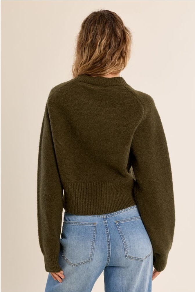 Ribbed cropped sweater