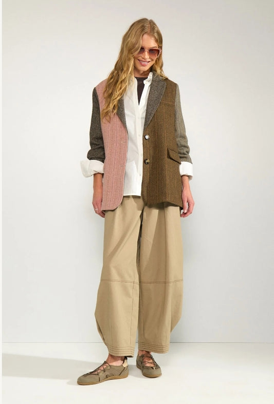 NUAVEY HERRINGBONE BLAZER