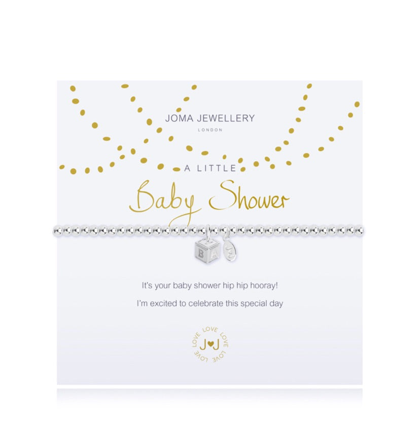 Joma baby shower bracelet