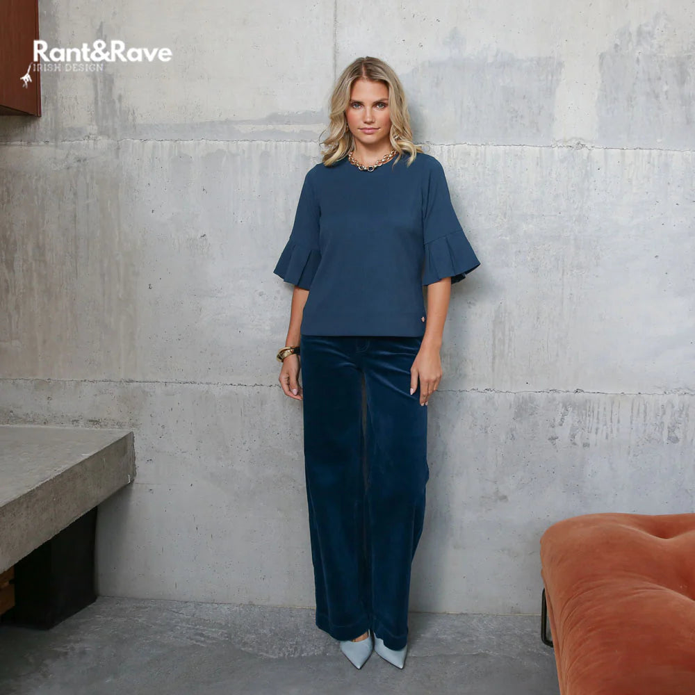 Teal Cord Trousers