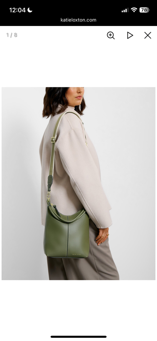 Hallie Satchel Bag KHAKI