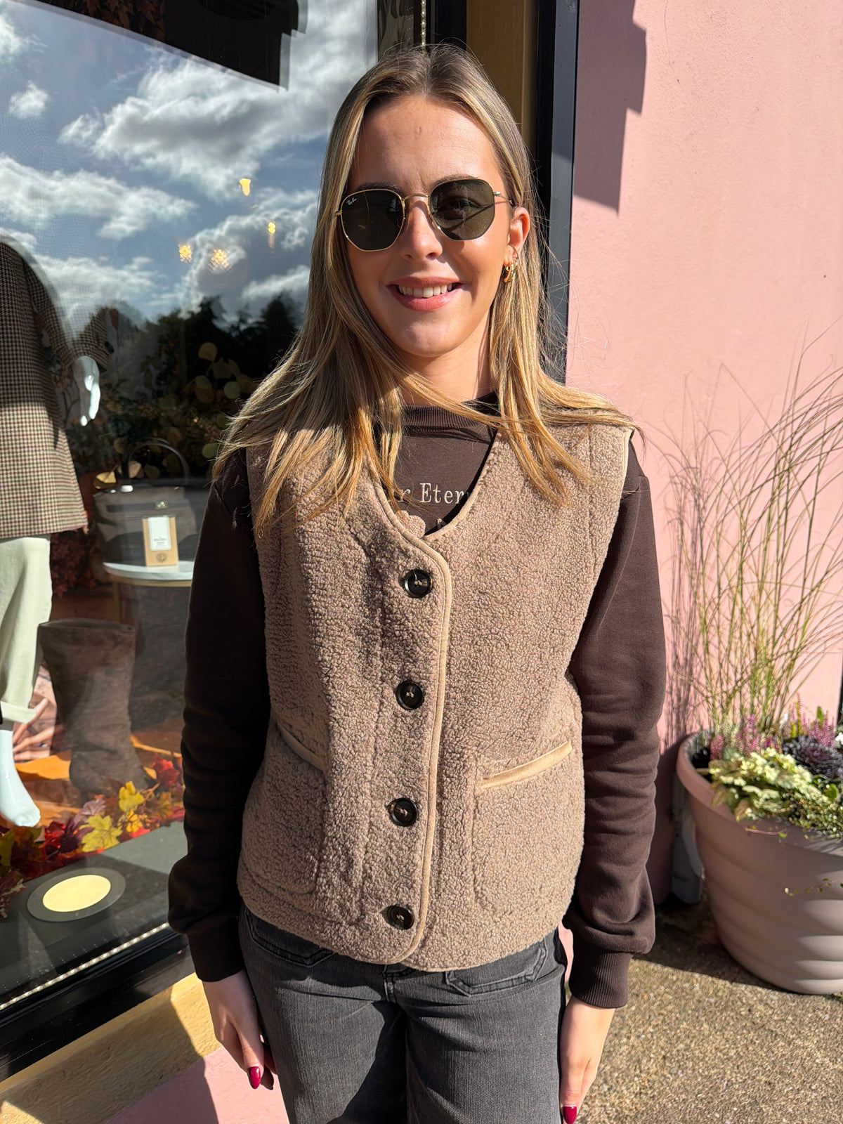Kalinn Reversible Teddy Vest