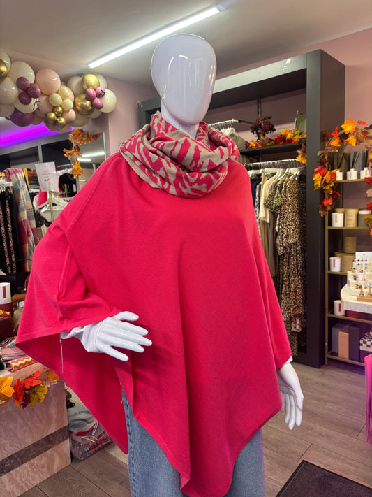 Pink poncho