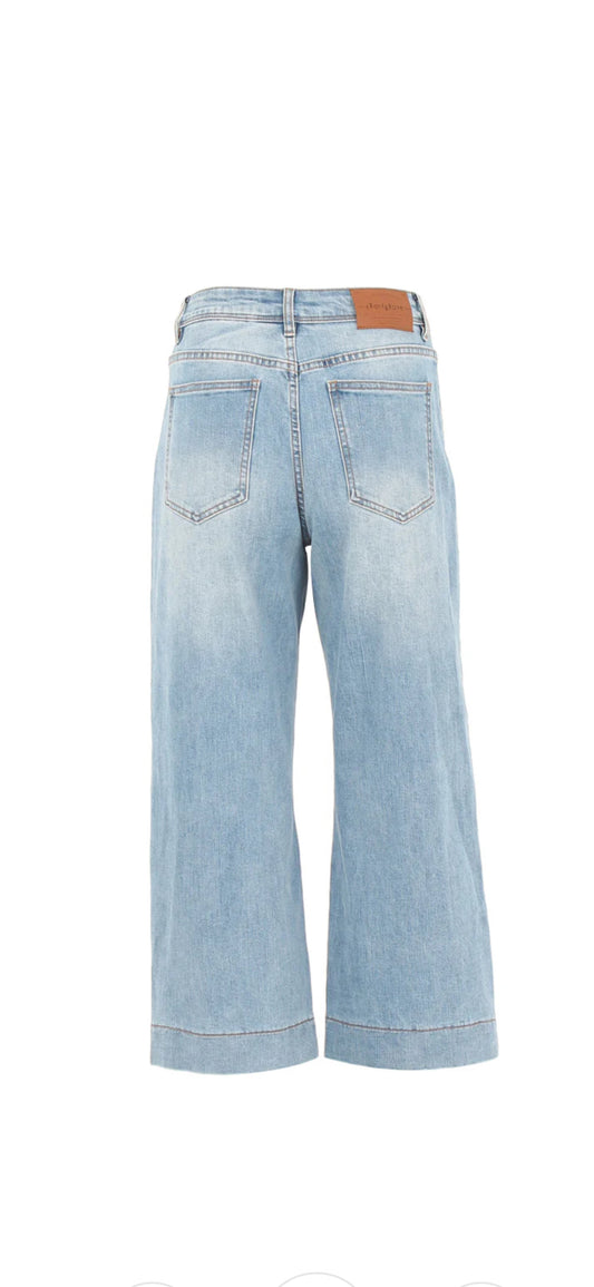 Teddy crop jeans