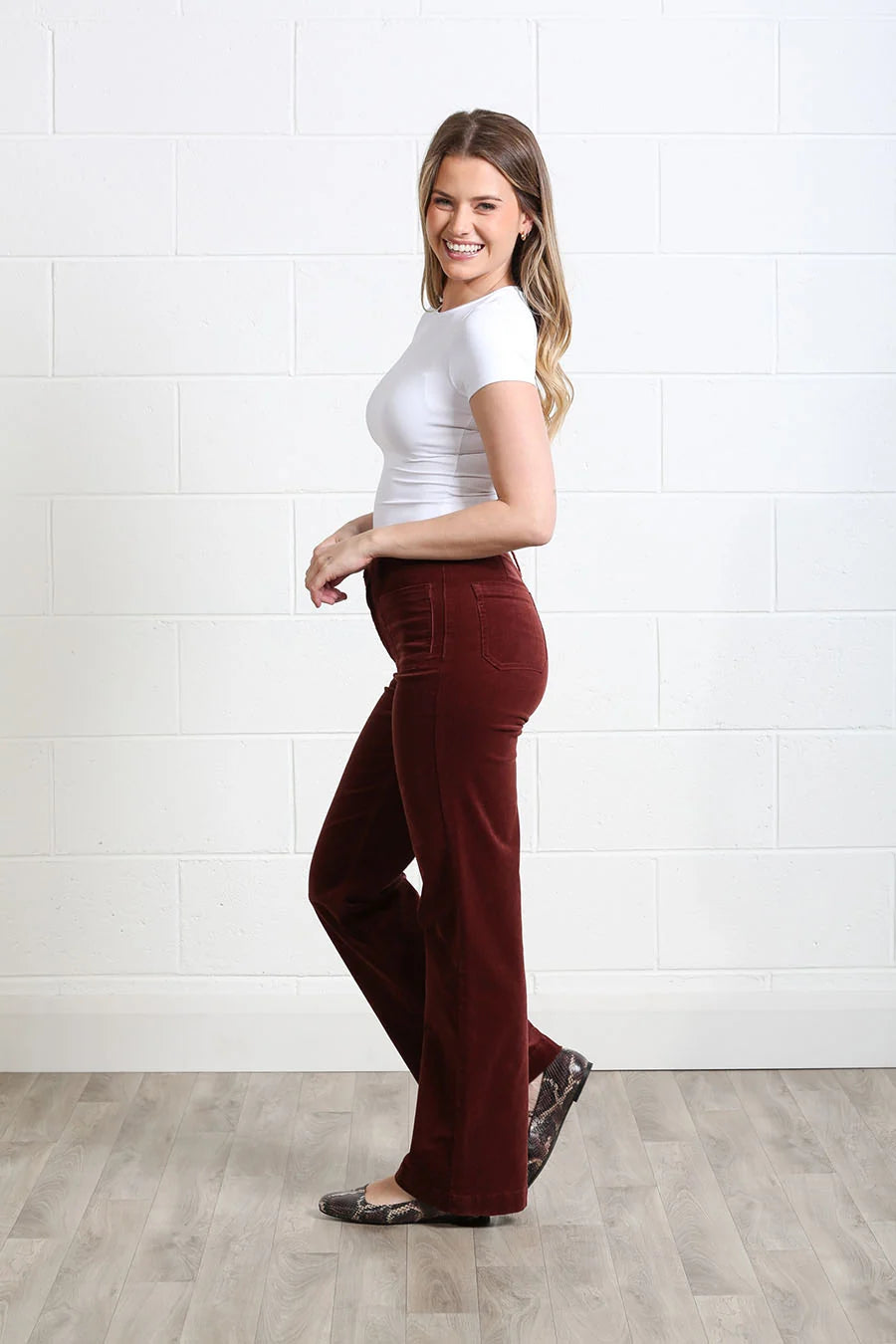 Bridget cord wide leg Jean