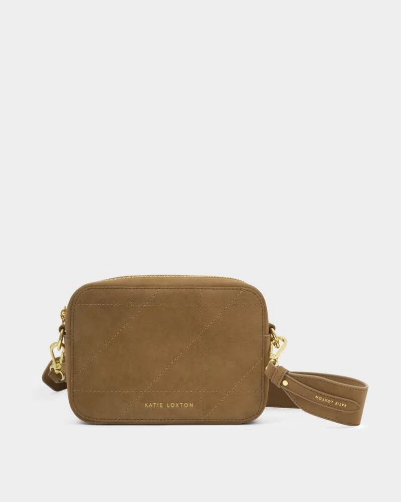 Avery small crossbody bag (caramel quilted)
