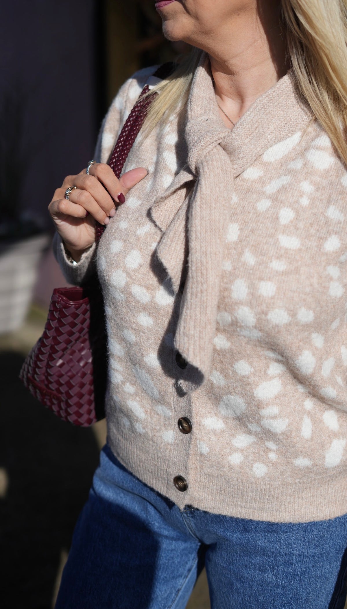 Deer Print Cardigan
