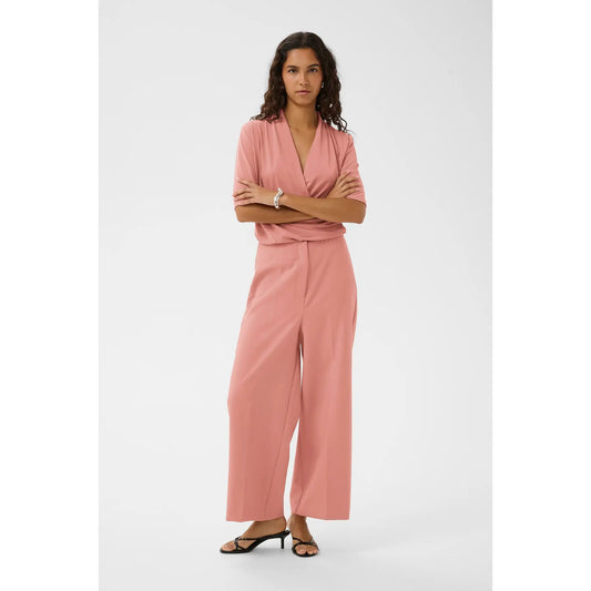 SLcorinne wide cropped trousers (rose)