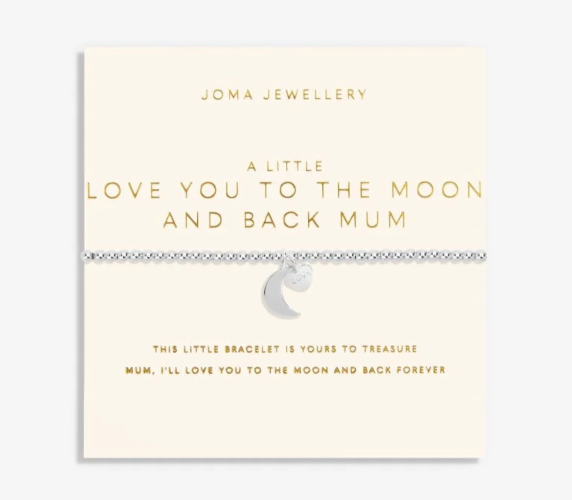 A little “ love you to the moon and back mum” bracelet