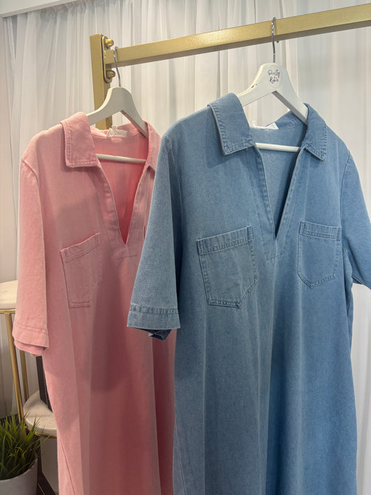 Blue Denim Dress