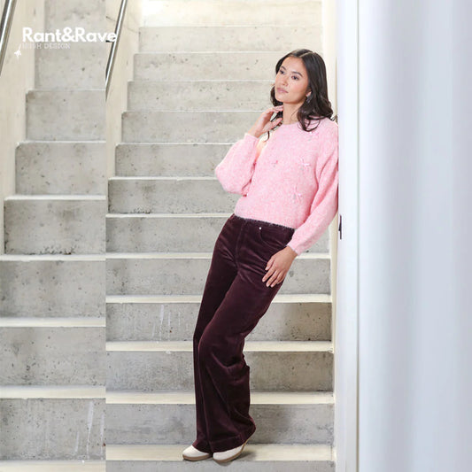 Plum Cord Trousers