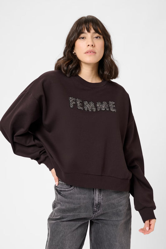 Elise sweatshirt (coffee)