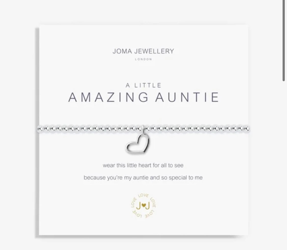 A little “amazing auntie” bracelet