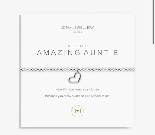 A little “amazing auntie” bracelet