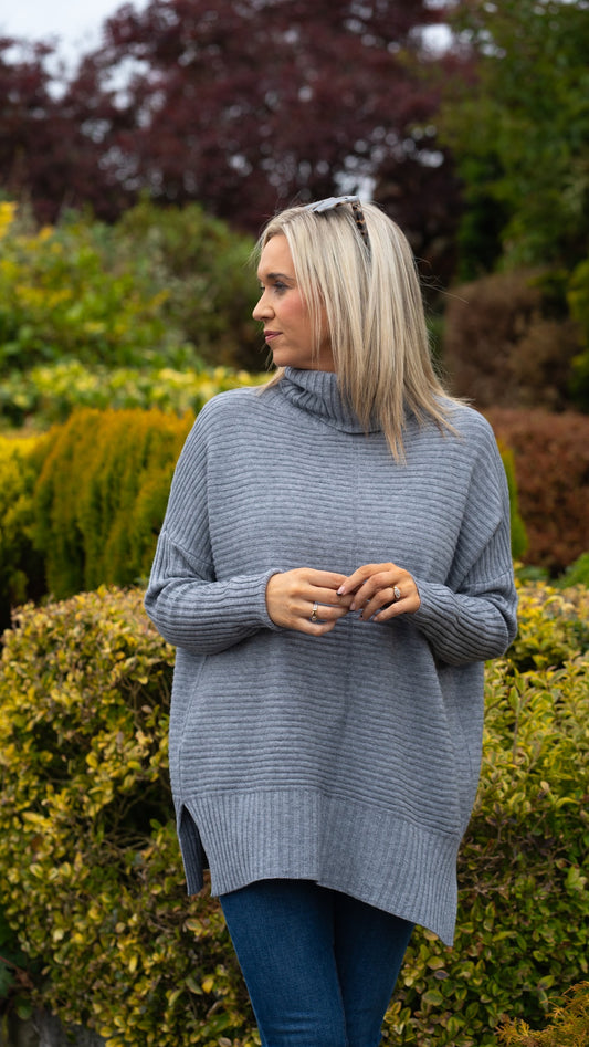 Grey longline Jumper