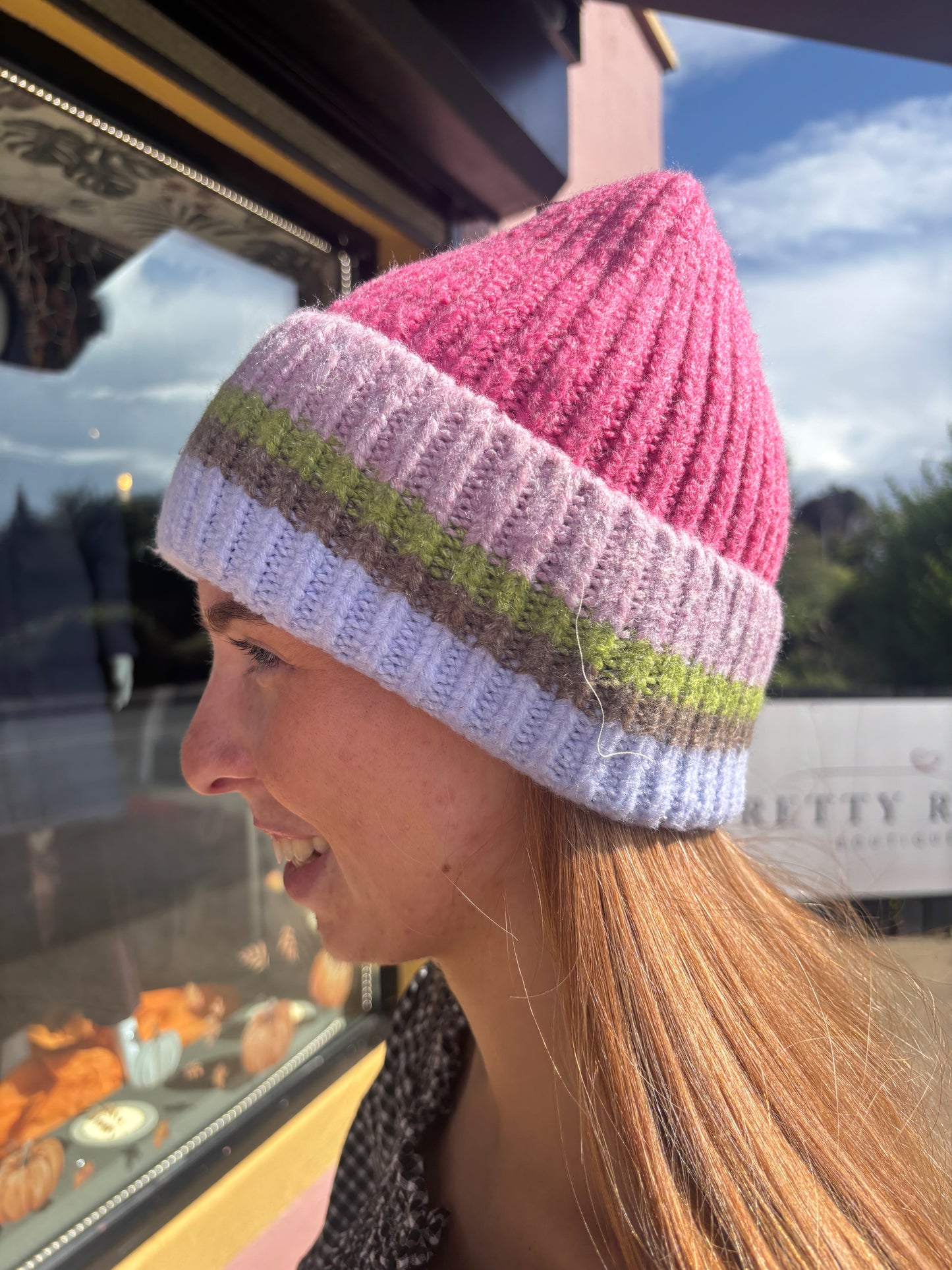 Multicolour beanie hat
