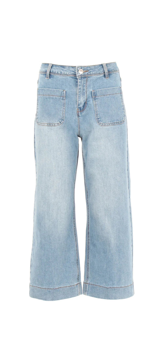 Teddy crop jeans
