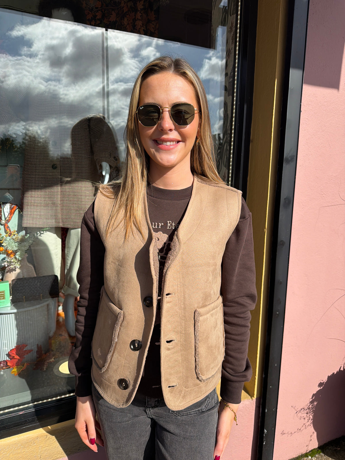 Kalinn Reversible Teddy Vest