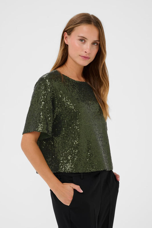 Miranda sequin blouse