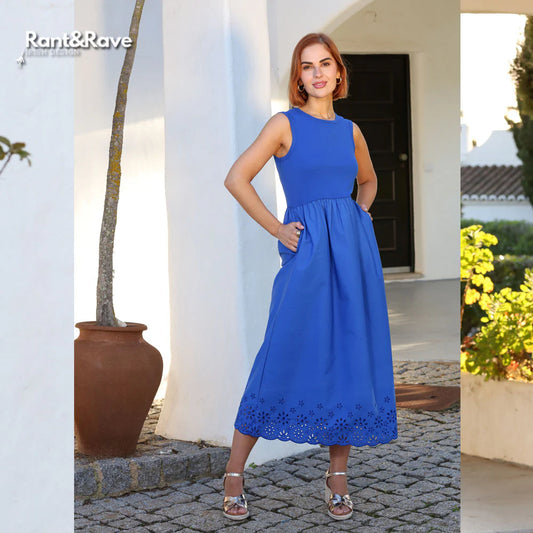 Carmen dress (cobalt blue)