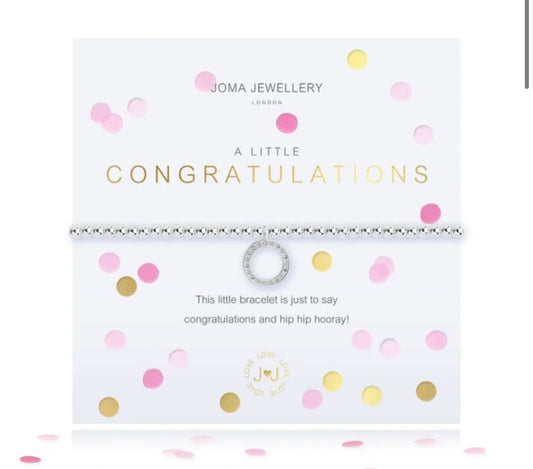 A little “congratulations” bracelet