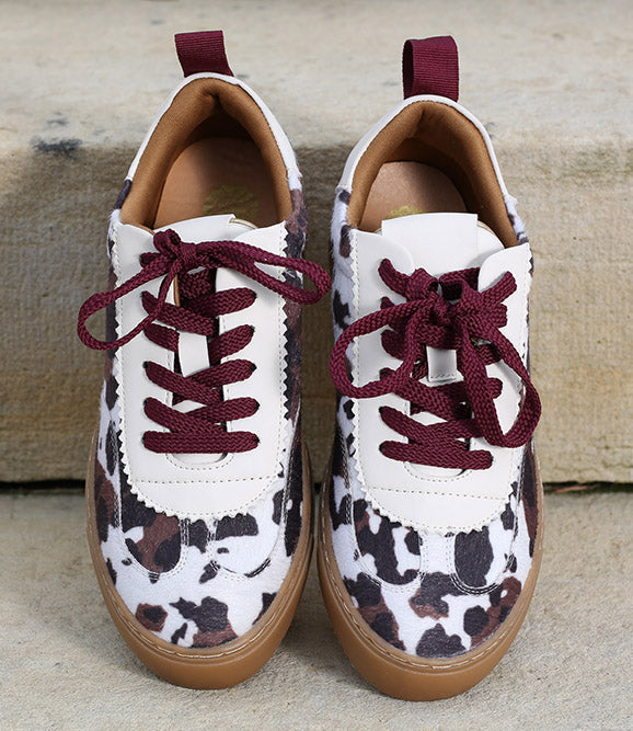 Ciara Trainer Cow Print