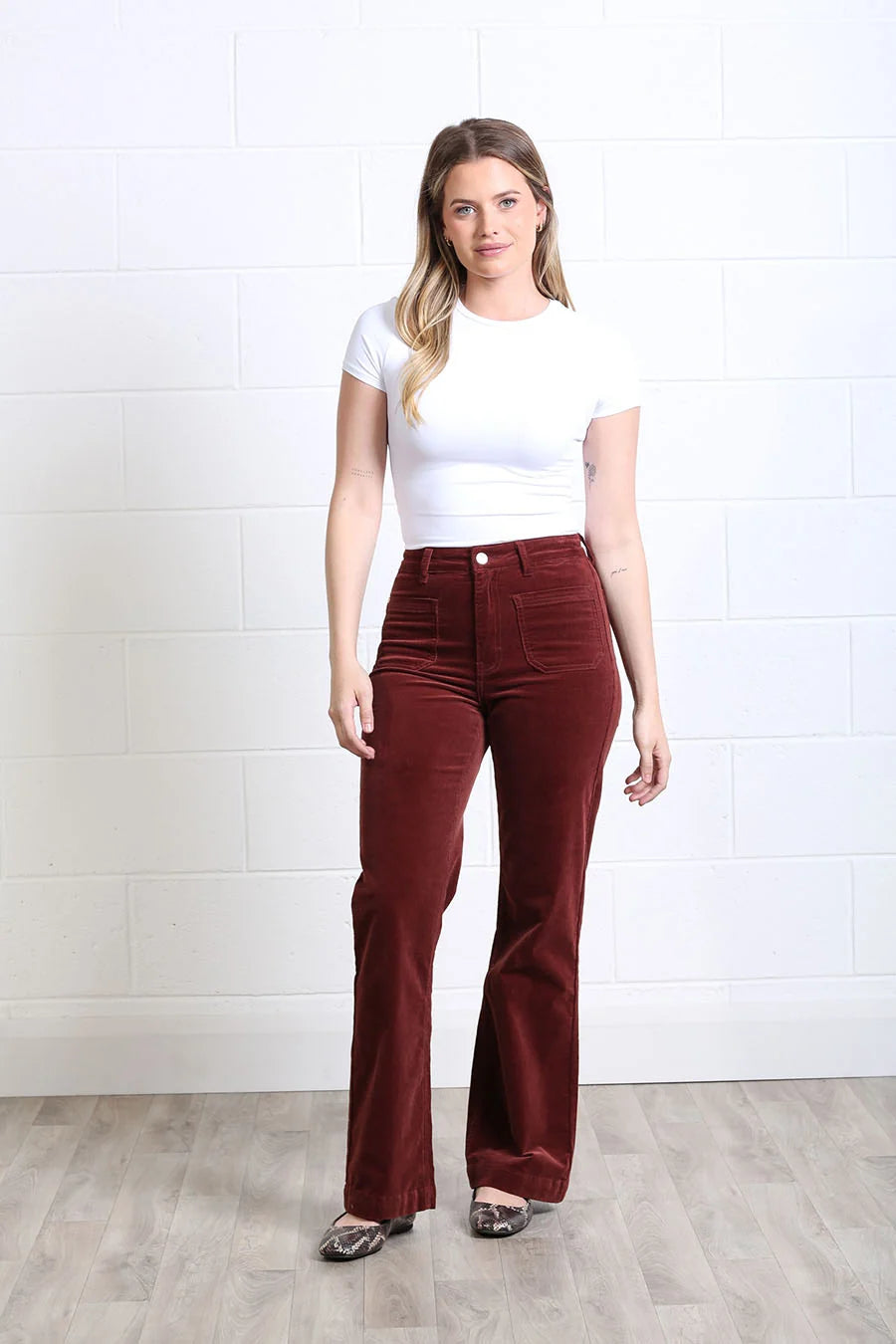 Bridget cord wide leg Jean