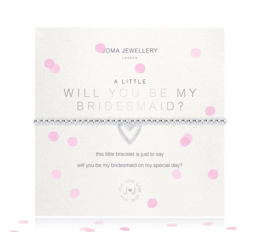 A little “will you be my bridesmaid” bracelet