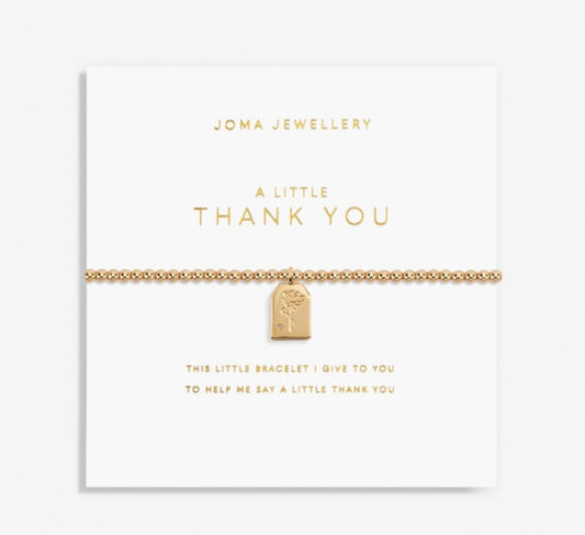 Gold A Little 'Thank You' Bracelet