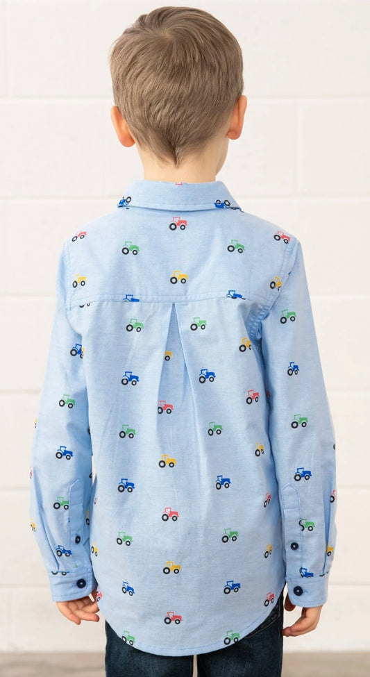 Charlie Shirt - Tractor Print