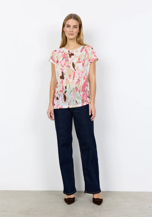 Pink Printed T-Shirt