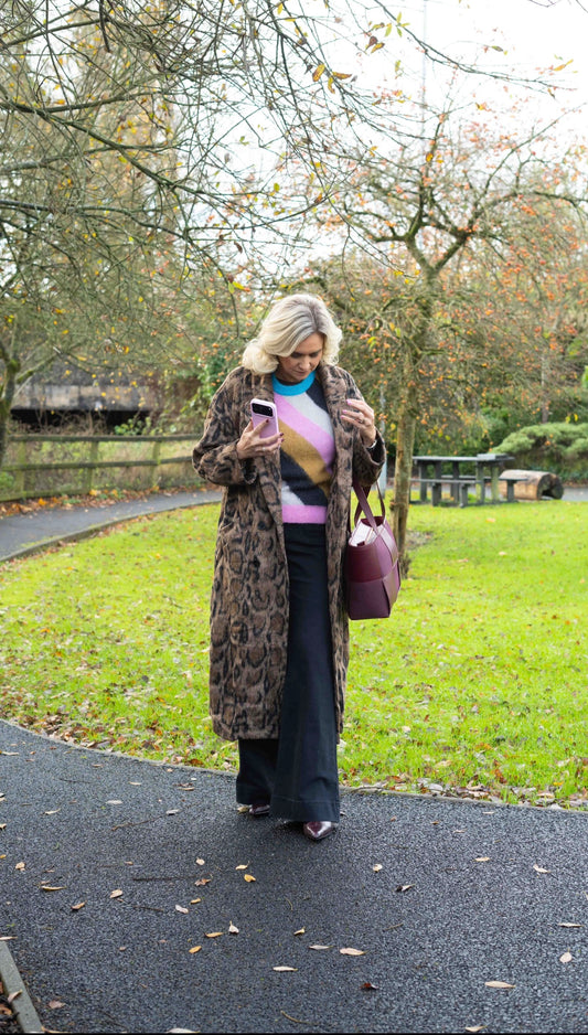 Animal Print Coat
