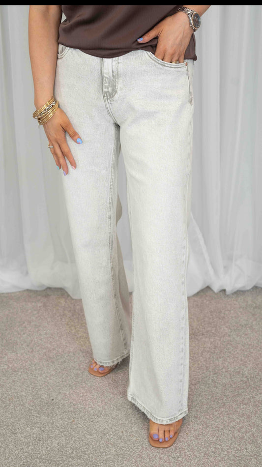 Abby wide leg jeans (marl)