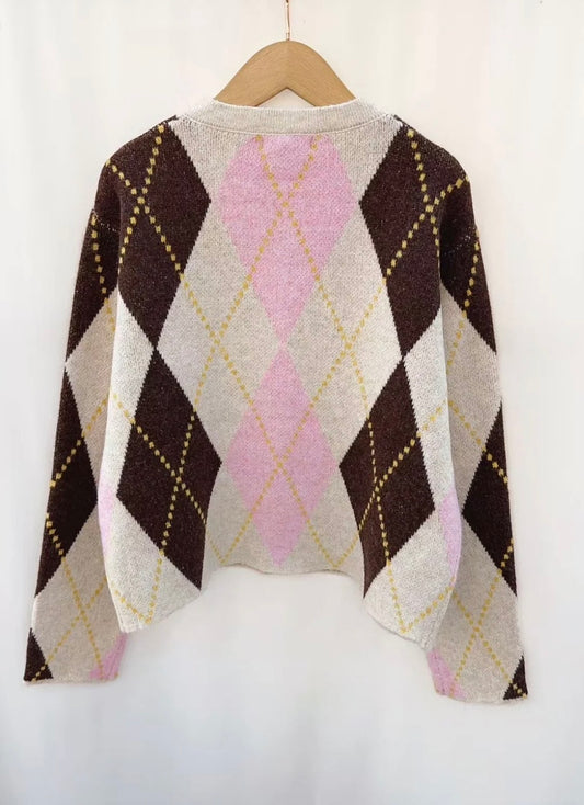 Diamond Knit Cardigan