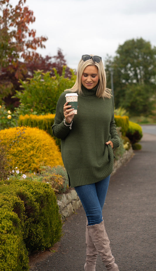 Green longline Jumper