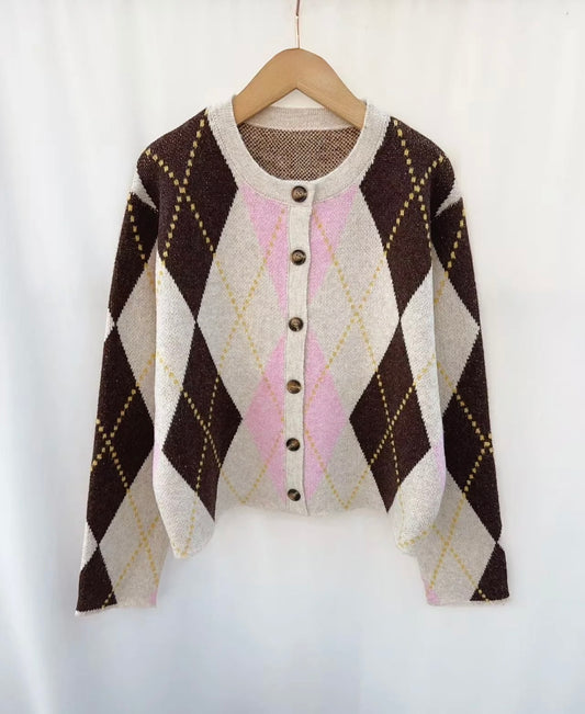 Diamond Knit Cardigan