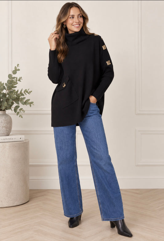 Black Knit Jumper